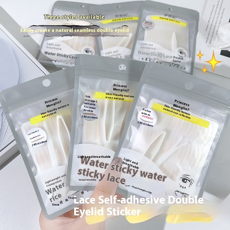 Natural Traceable Mengfei Double Eyelid Adhesive Strips Hygiene and Comfort Ensured Without Glue