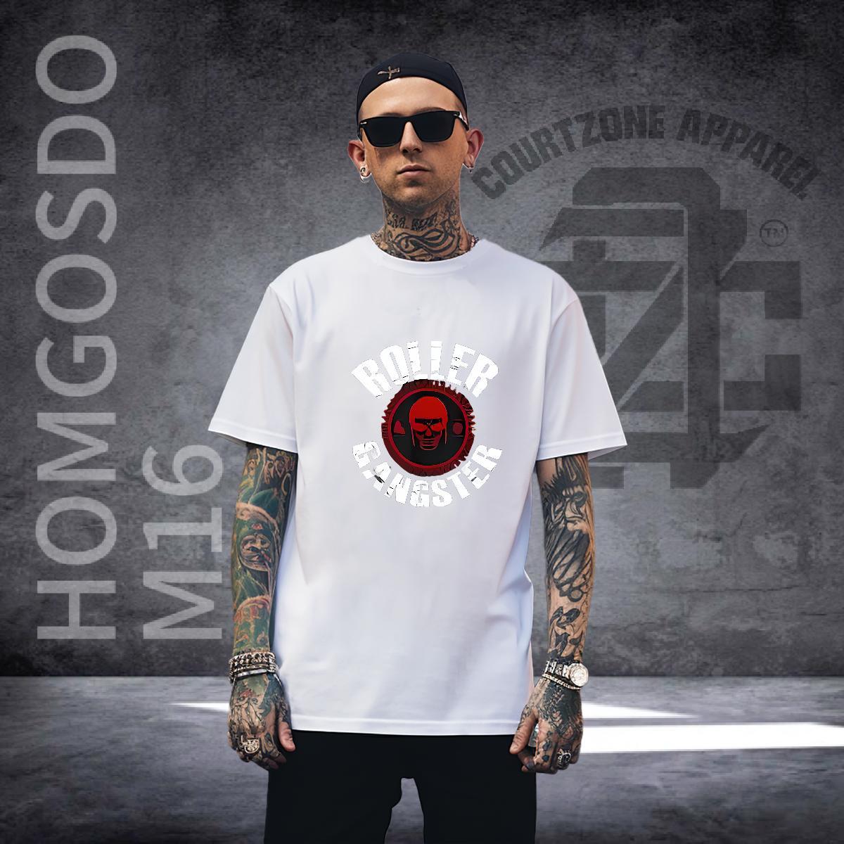 TOP Quality Men T Shirts 230g 100% Cotton skull Casual Oversized 4XL O Neck Short Sleeves Men Tees Free Shipping Wear