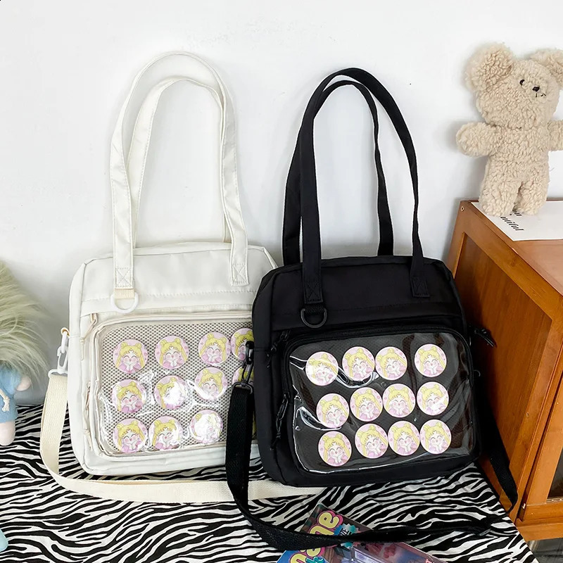 Kawaii Itabag For Dolls Large Handbags Nylon School Bags For Teenage Girls Tote Shoulder Bag JK Crossbody Bag 240823