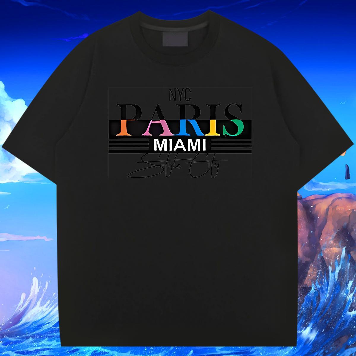 Unisex T Shirt For Man 230g Cotton letter Street Casual Custom Printing Breathable Soft Men Tees Designer Clothings