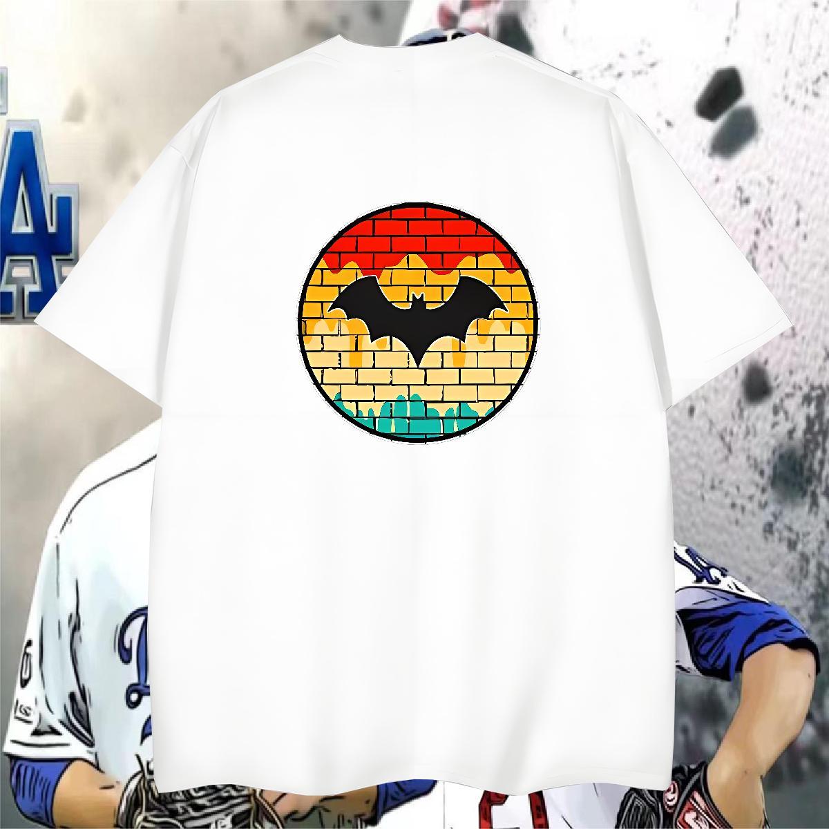Popular T shirt 230g Pure Cotton bat Spring Summer Oversized Breathable Men Tshirts Brand Tops