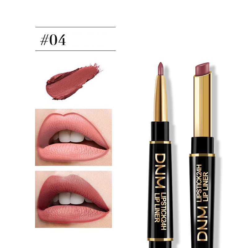 Chestnut Nude Brown Matte Lip Liner and Lipstick for Women 24 Hours Original Lip Liner Makeup Stain Long Lasting Waterproof Smudge Proof labial