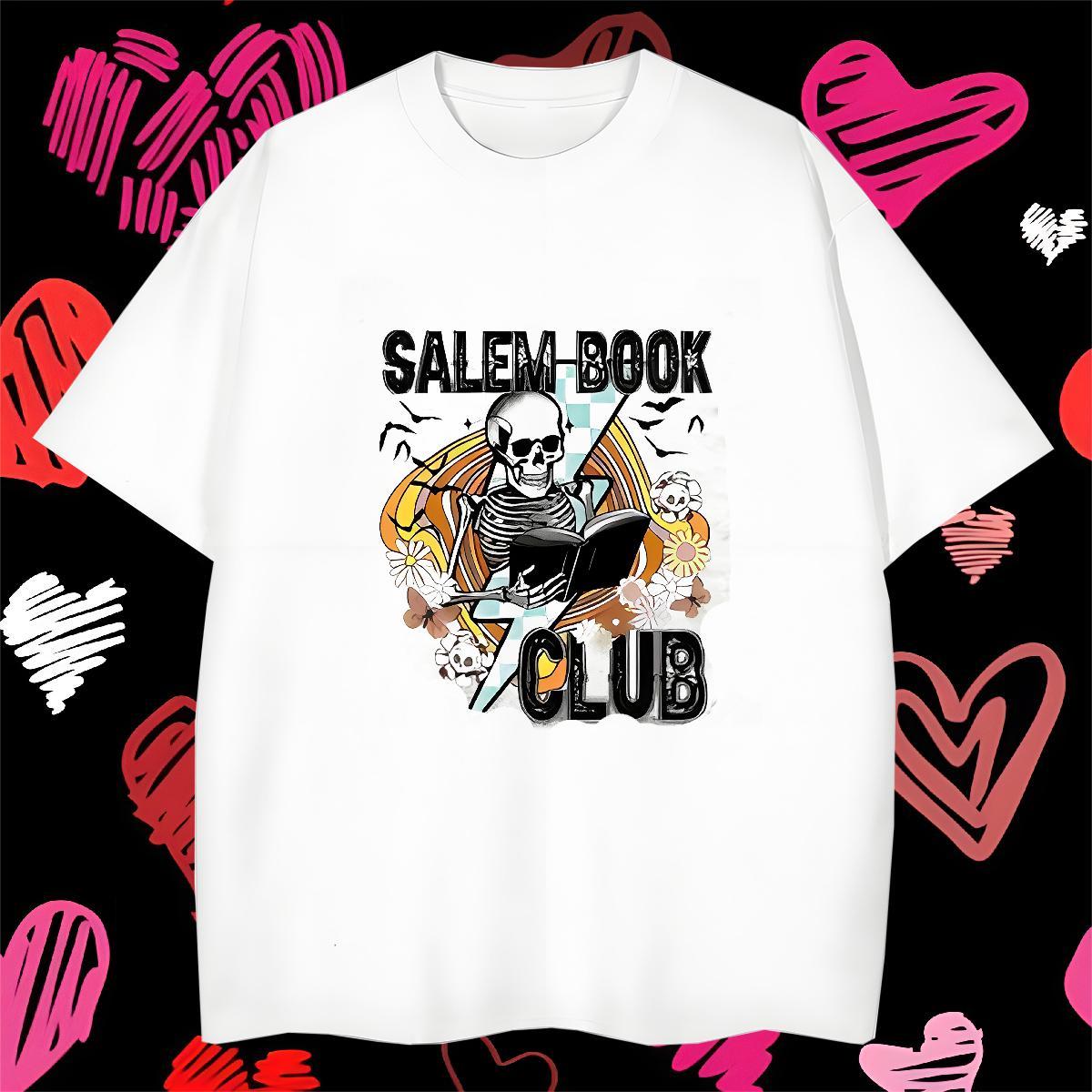 Classic T-Shirts 230g Cotton halloween Spring Summer DIY Printed Crew Neck Breathable Men Tees Free Shipping Top Tees