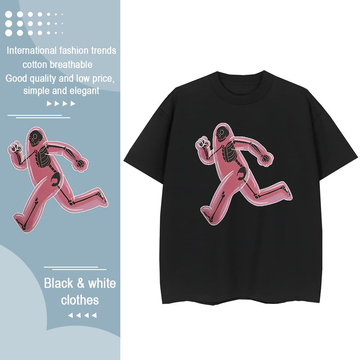 Nice Tshirt for Man Woman 230g Cotton icon Outdoor T Shirt For Woman O-Neck Short Sleeve DIY Anime Top Tees