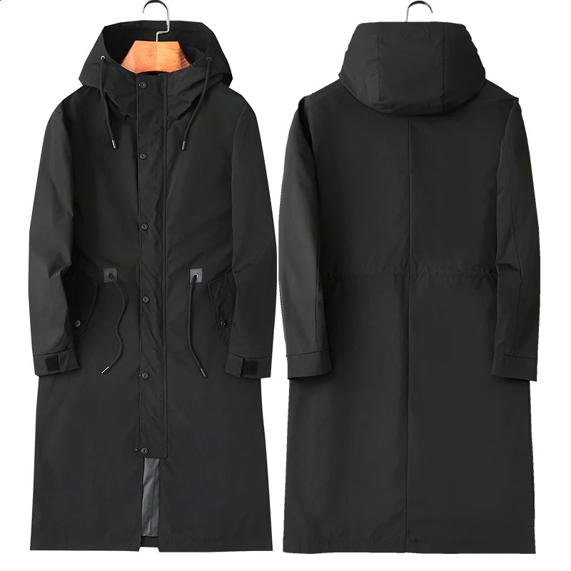 arrival long Style coat spring jackets men high quality trench coat menautumn mens fashion casual windbreakers M-8XL 240822