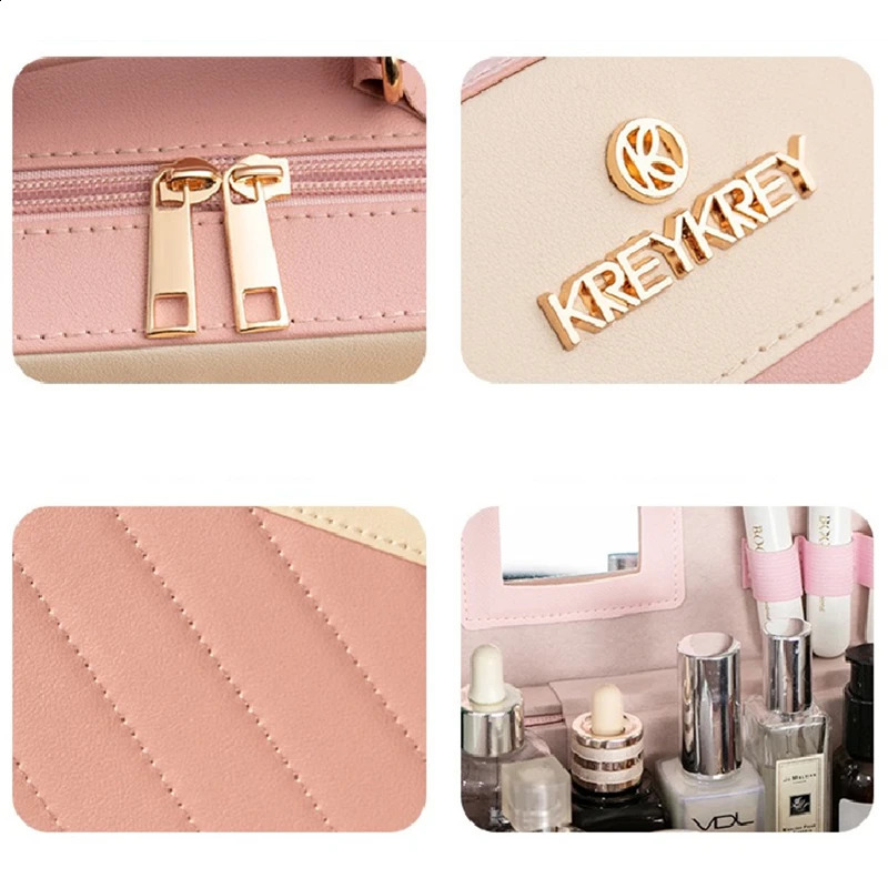 Fashion Cosmetic Bag Professional Large Capacity Storage Make up Handbag Case Travel Toiletry Beauty Makeup Bag for Women 240822