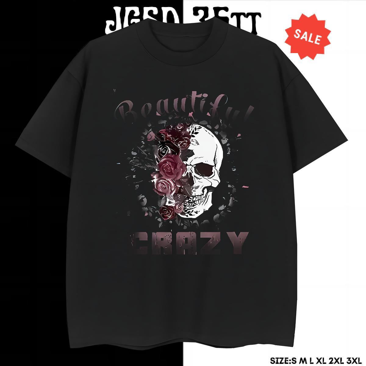 Popular T Shirts Men 230g Cotton skull Anime Printing Street Custom Printed Short Sleeve Soft Mens Tshirts Brand Polos