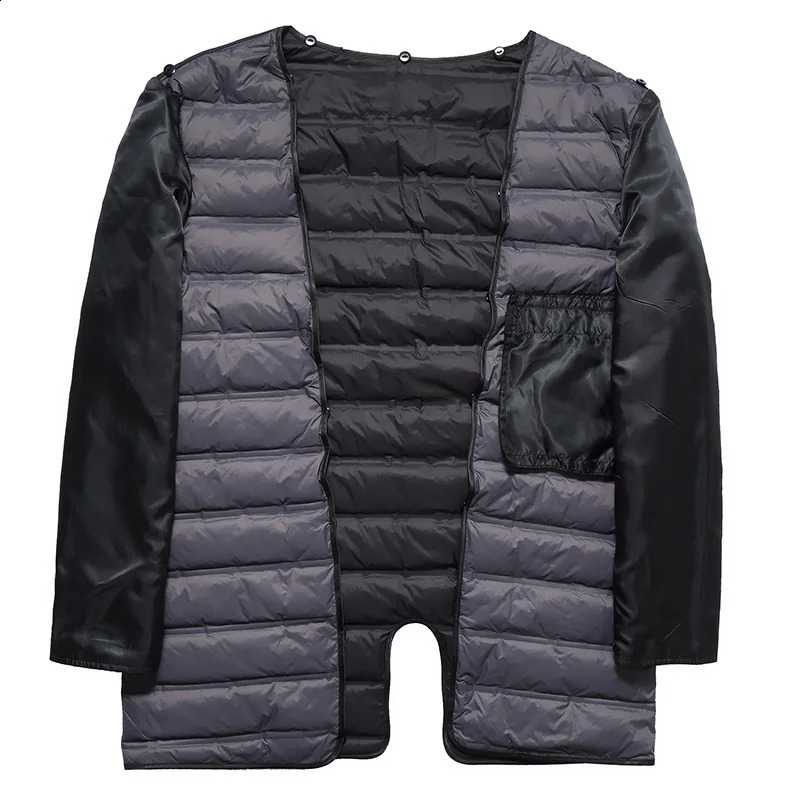 winter arrival trench coat menmens 90% white duck down jackets Liner Detachable thick menplus-size M-3XL 240822