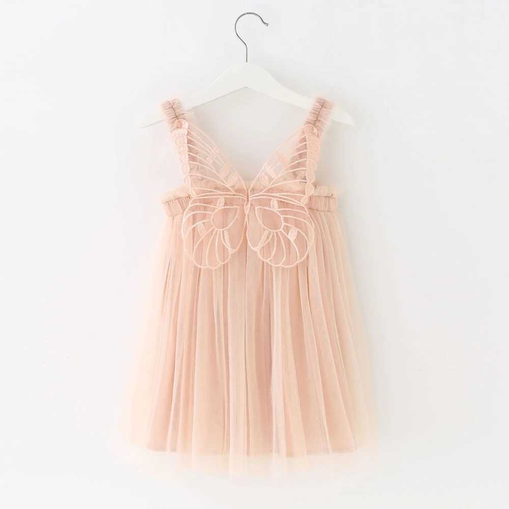 Flower girl wedding dress toddler wedding dress baby short skirt white purple butterfly dress summer bridesmaid dress ball dress princess dress W24082
