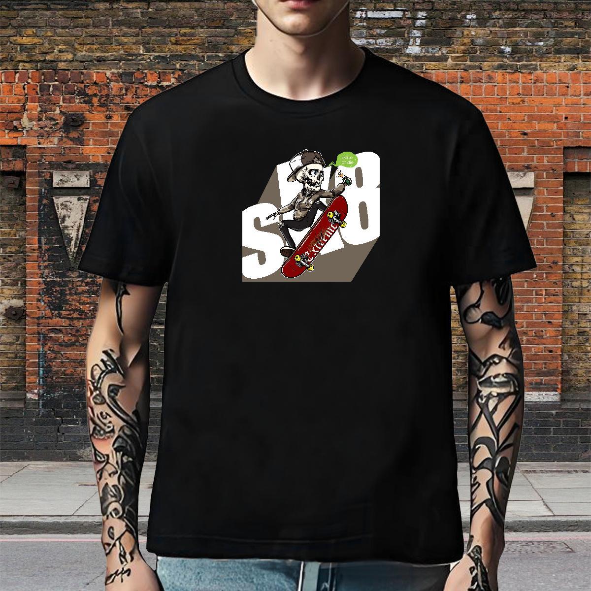 Designer Mens T Shirts 230g Cotton skateboarding Street wear Hip Hop Custom Anime Breathable Soft Couples T Shirts New Designer Tees Shirts