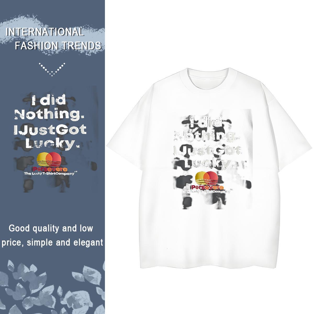Nice Couples T Shirts 230g Cotton letter Casual Sport T-Shirts for Women Breathable Soft Oversized L-4XL Tshirts