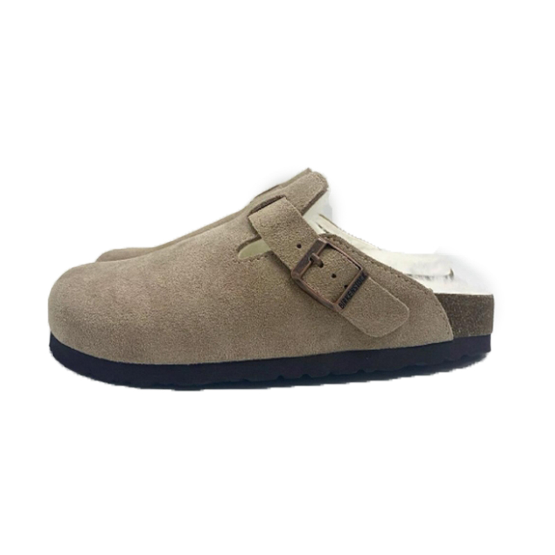 Designer Birocks Clogs Sandals Slides Men Women Cork Flat Soft Suede Leather Outdoor Platform Slippers Top Quality 989