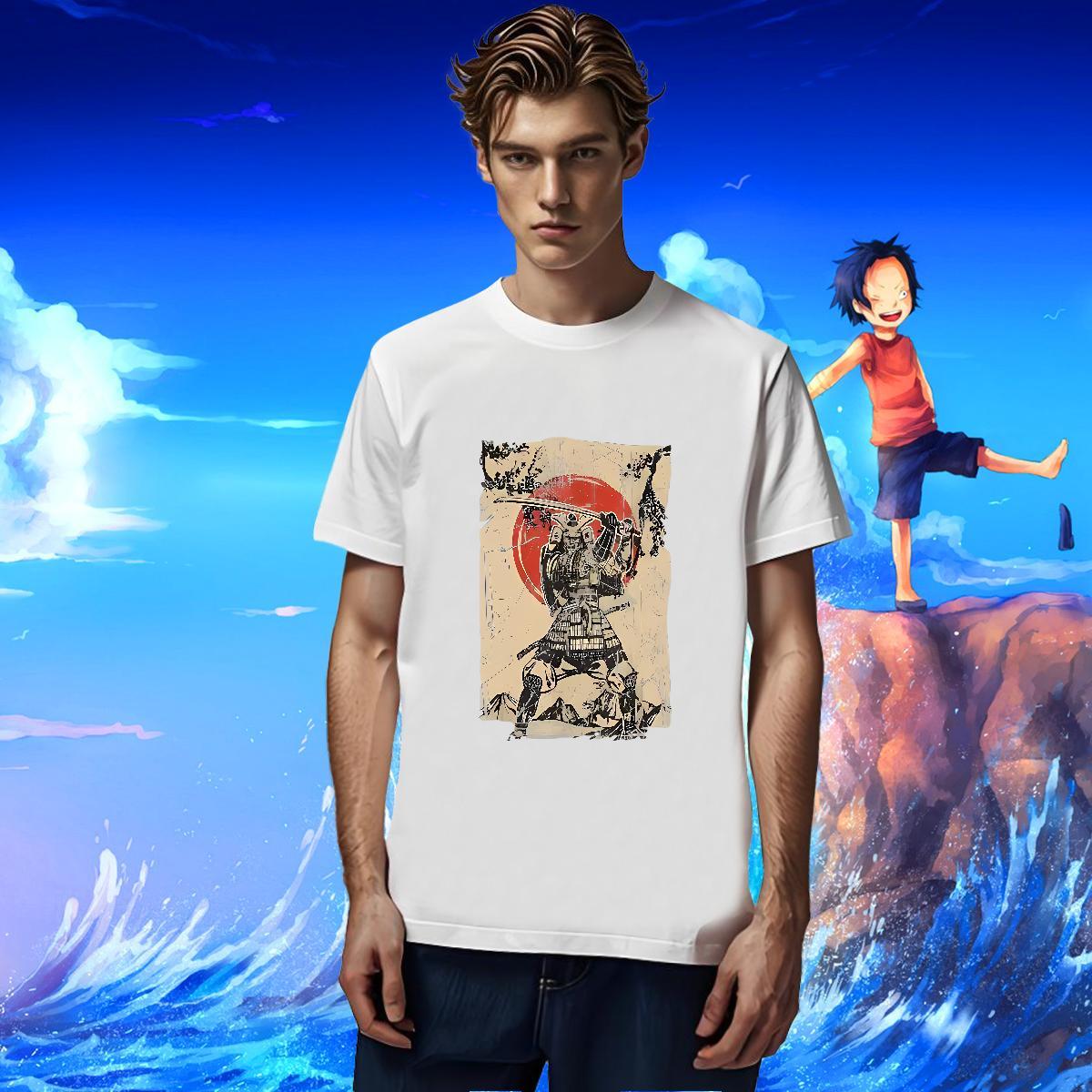 Unisex T-Shirts 230g Cotton skull High Street Hip Hop Black White O-Neck Short Sleeve Men Tshirts DIY Customized Clothes