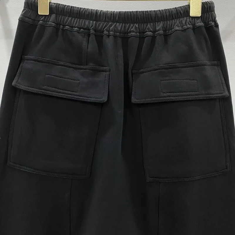 HKSH Spring Autumn Mens Streetwear Thick Loose Hanging Sweatpants Dark Large Casual Pants Hip Hop Sports Women HK2035 240822