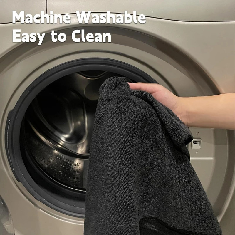 52 Pcs Microfiber Salon Towels Black for Hair Stylist Bleach Proof Towel home el beauty salon 240822