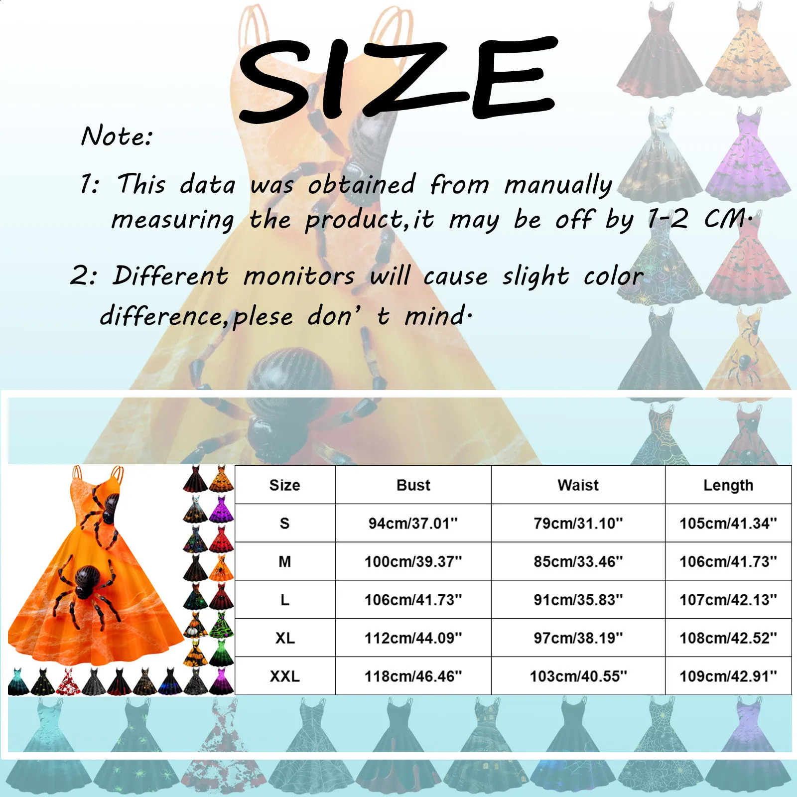 Vintage Swing Dress For Women Knee Length Halloween Print Sleeveless 1950s Housewife Evening Prom Dress Gothic Gown Vestidos 240823
