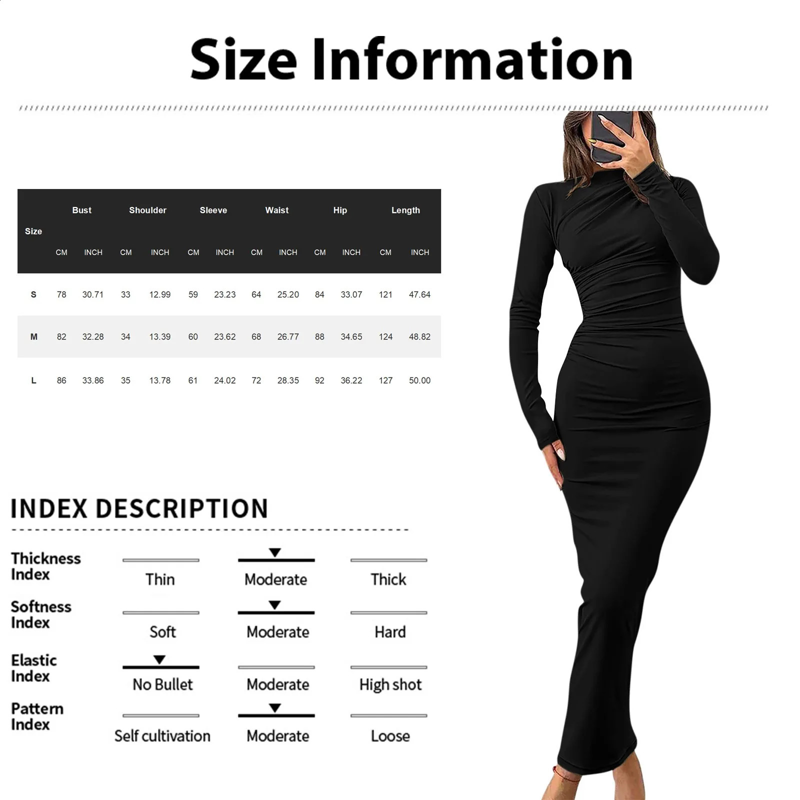 Women Bodycon Maxi Dresses Fall Long Sleeve Sexy Ruched Neck Slim Fit Cocktail Party Dress Elegant Gentle Temperament Dress 240823