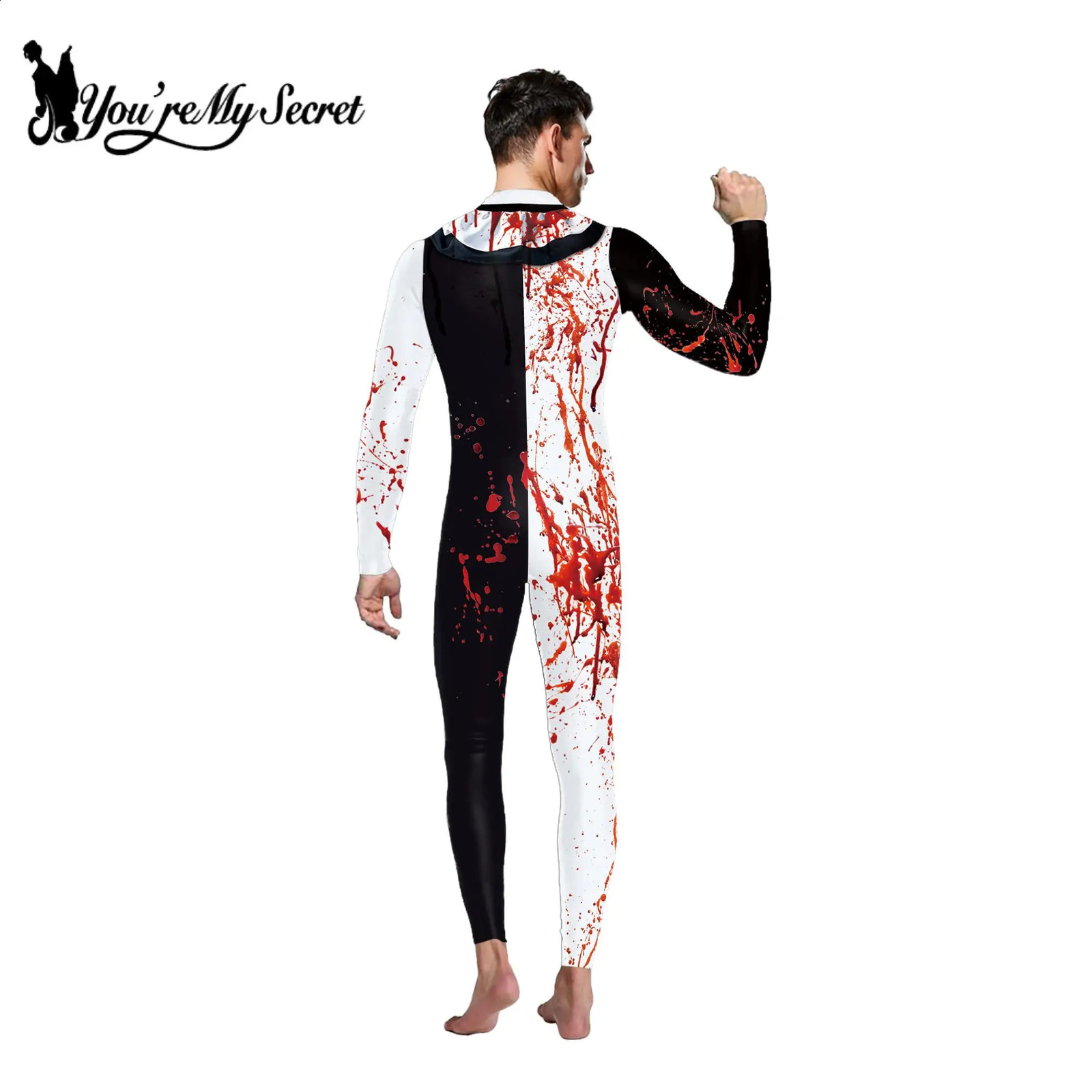 You Are My Secret Halloween Joker Movie Terror Territory 3 Costume Ghost Onesie 3D Spandex Adult Unisex jumpsuit 240823