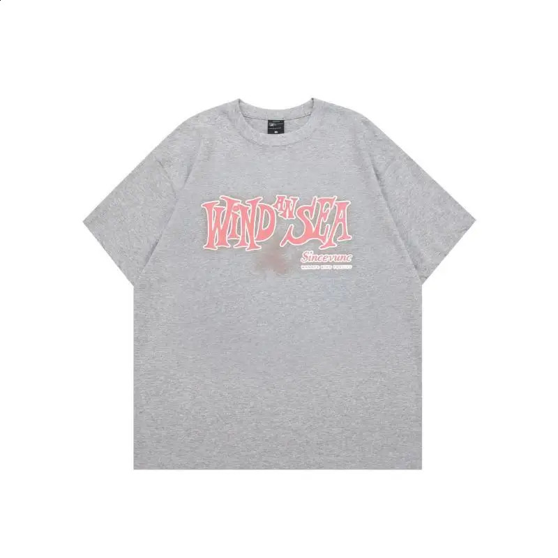 Mens pure cotton casual custom fashion Y2k style basic oversized mens Tshirt trend wild retro short sleeved summer 240822