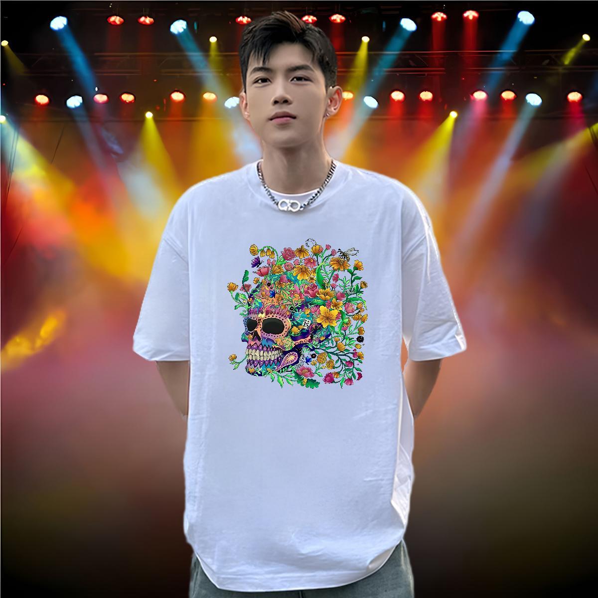 High Quality T-Shirts 100% Cotton 230g colorful Home Outdoor Black White Breathable Couples T Shirts Wholesale Tees Shirts
