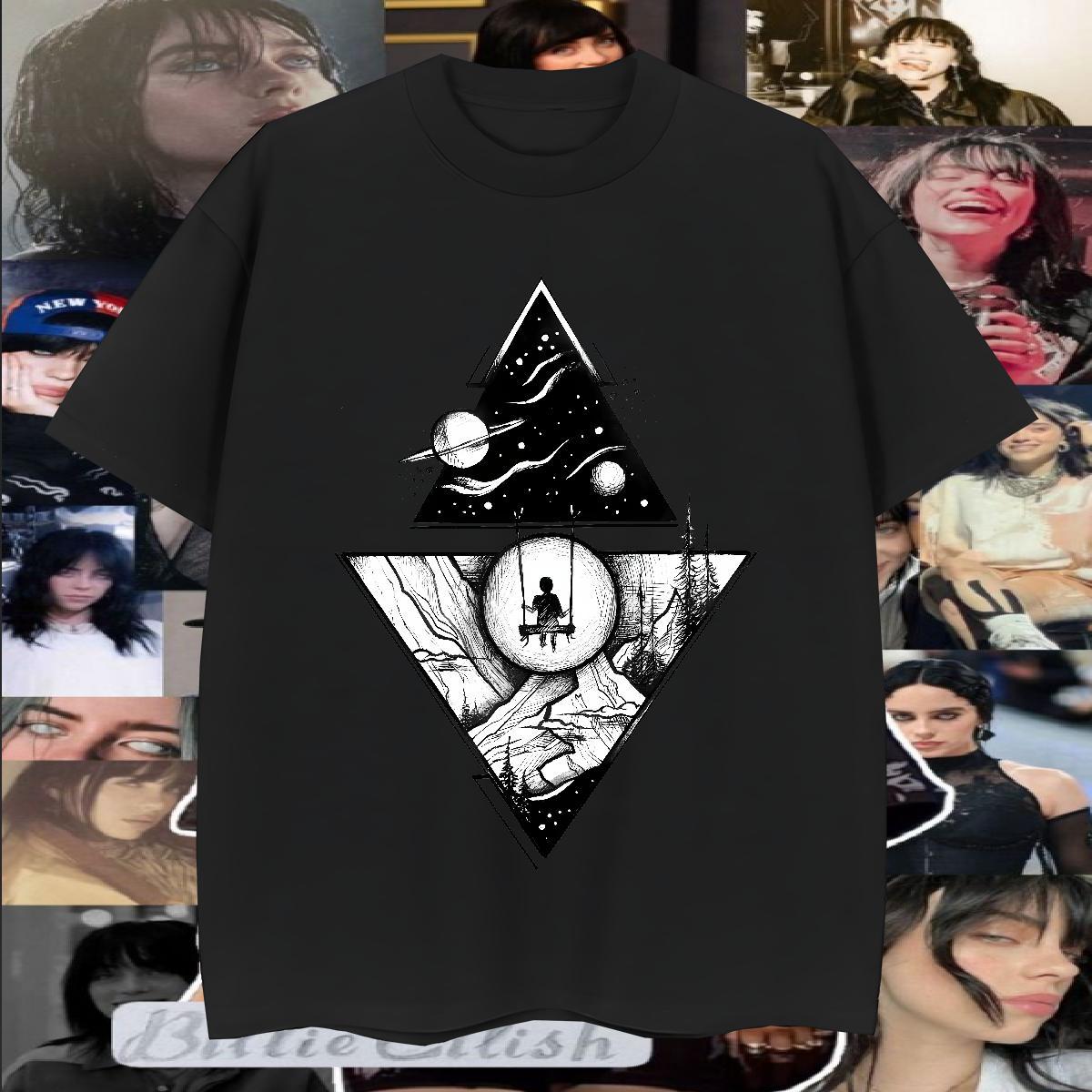 Designer Man T Shirts 230g Cotton eye of the devil High Street Hip Hop DIY Printed Short Sleeve O-Neck Tshirts Fashion Clothings