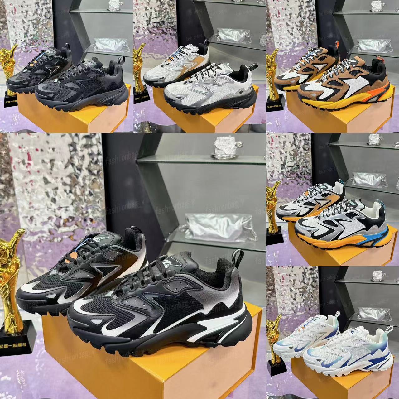 2024 Designer Sneaker Tatic Mens Casual Shoes Running Shoes Leather Mesh Retro Sneakers Multi Colored Patchwork Reflective Casual Shoes