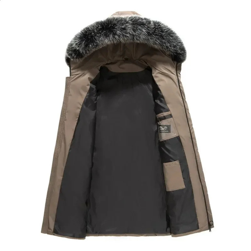 Mens Winter Jacket Cotton Long Style Trend Young and Handsome Camouflage Clothing Casual 240822