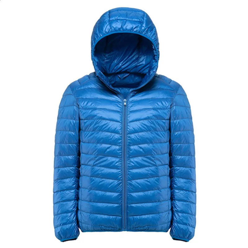 Winter mens Ultralight down jacket outdoor Soprt portable warm park windproof skiing climbing duck 240822