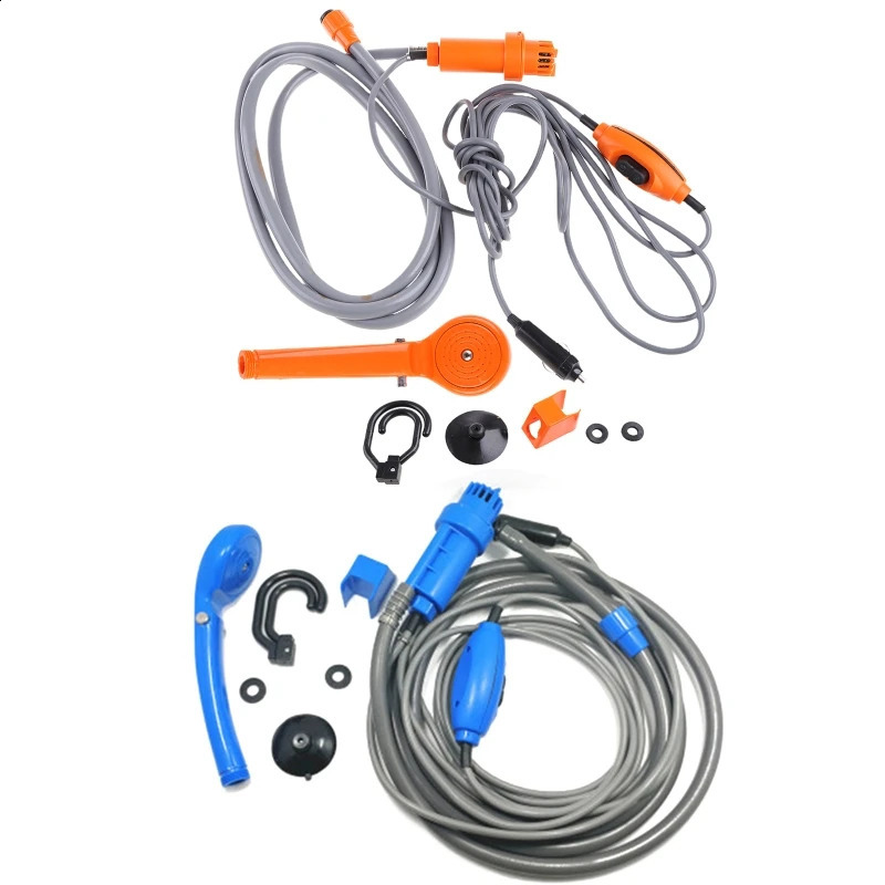 Portable Shower Camping 12V Outdoor Camp Pump Kit For Car Washing Cleaning Plants Watering Travel 240820