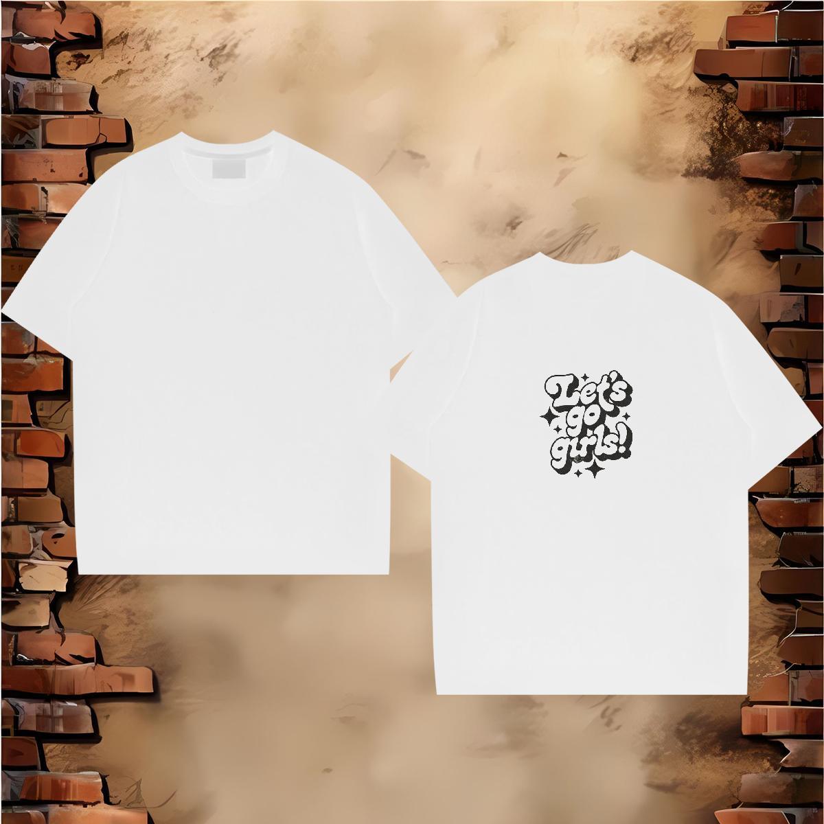 Loose Fit Men T Shirts 100% Cotton 230g letter Sport Skull Breathable Crew Neck Tshirts Designer Fashion Wear