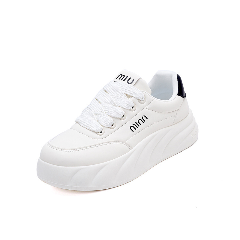 Ddmysports Igh End White For Women Spring New Versatile Height Increasing Bread Board Shoes Casual Sports A OUTDOOR