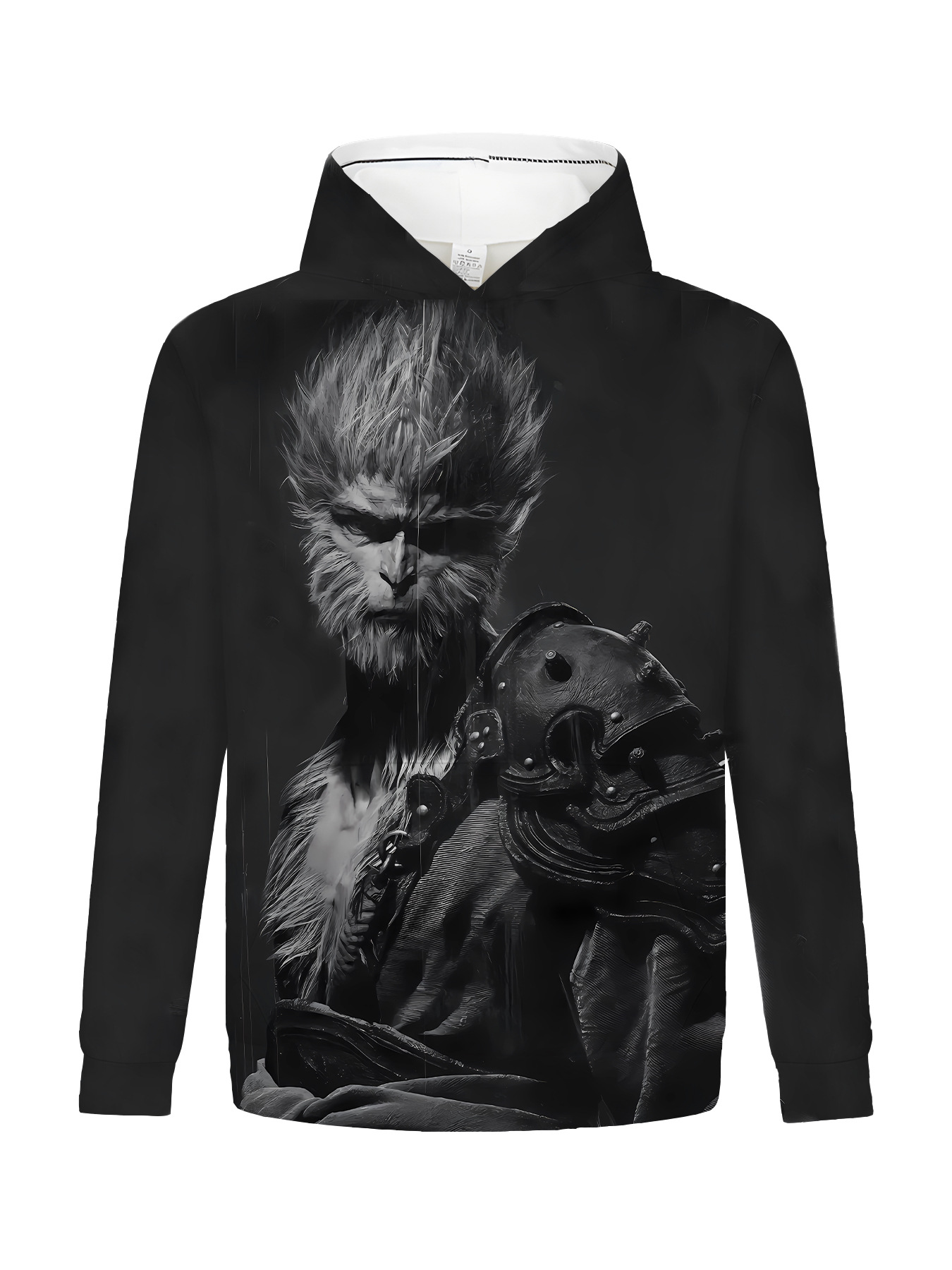 The Latest 3A Game Black Myth Wukong Explosive Printed T-shirt With Casual Trend Hoodie