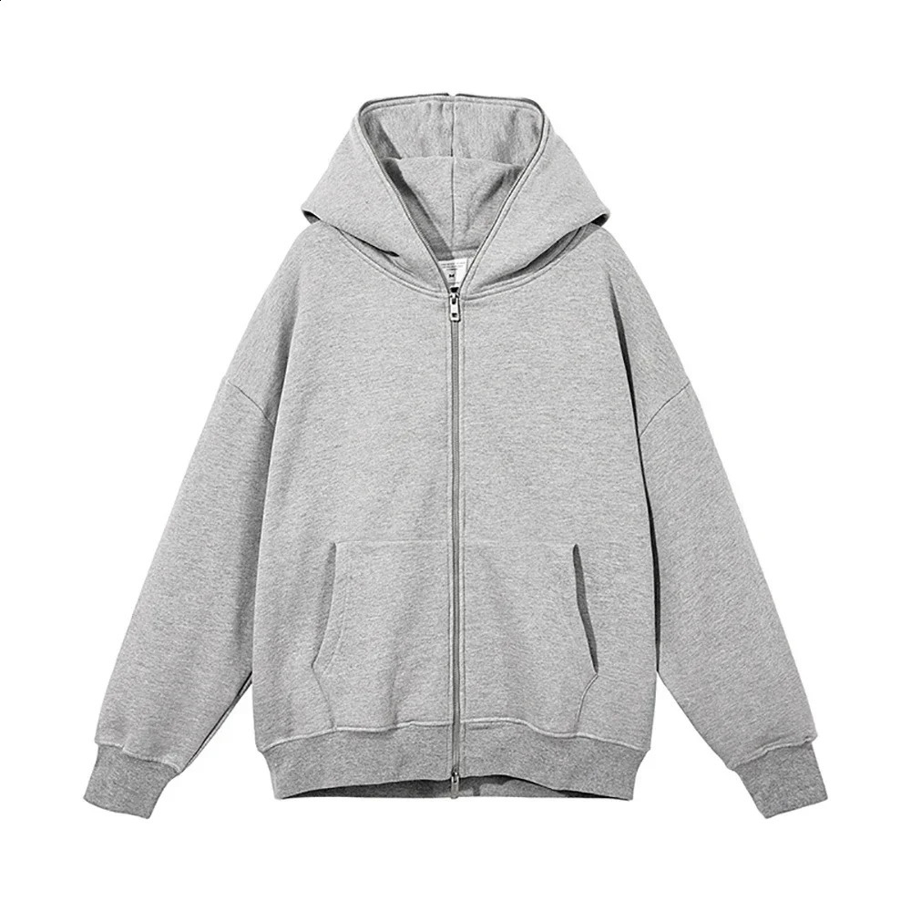 Y2k Clothes Mens Full Zip Jackets Fashion Women Casual Hooded Sweatshirts Hip Hop Streetwear Spring Cardigan Zipper Hoodies 240823