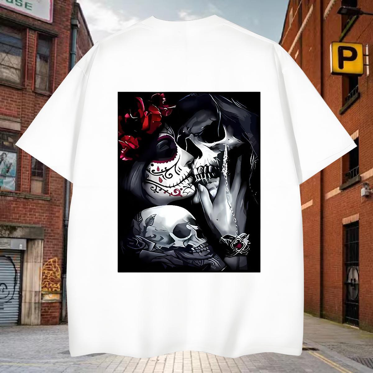 Brand Man T Shirts 230g 100% Cotton kiss Sports Casual Custom Big Size Breathable Soft Mens Tshirts DIY Customized Tees Shirts