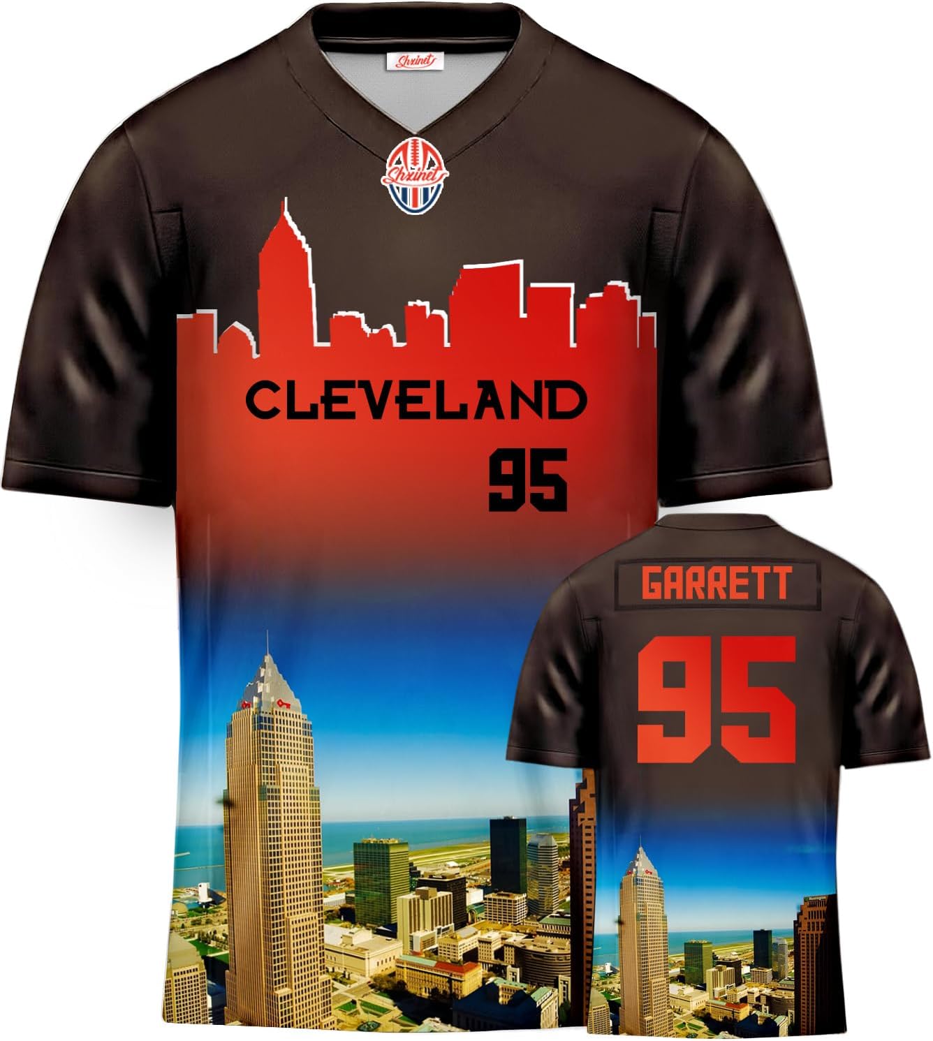 Mens/Youth brown Football ed Jerseys