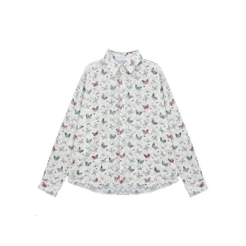 Butterfly Fringed Design Shirt for Mens Spring and Autumn New Style High-end and Stylish Casual Jacket Sun Protection Clothing