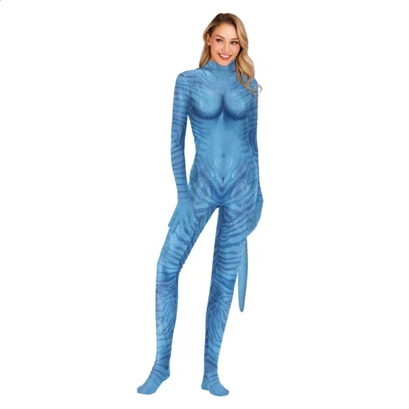 Role playing costumes Avatar movie theme 3D digital printed jumpsuit for men and women 240823