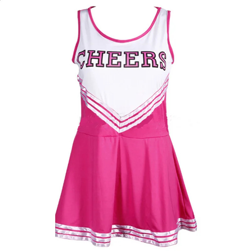 Girl Cheerleading Uniform High School Pong Role Playing Fantasy Party Dress Carnival Halloween 240823