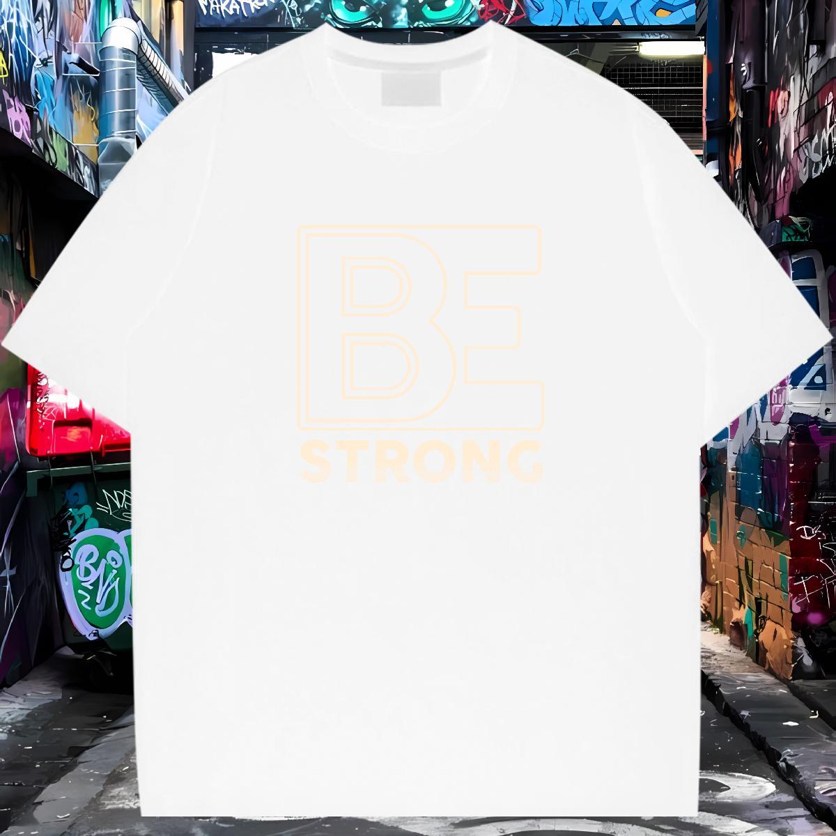 Soft T-Shirts for Men 230g Cotton letter Hip Hop Street Asian Size Round Neck Short Sleeve Mens Tshirts Fashion Design Top Tees