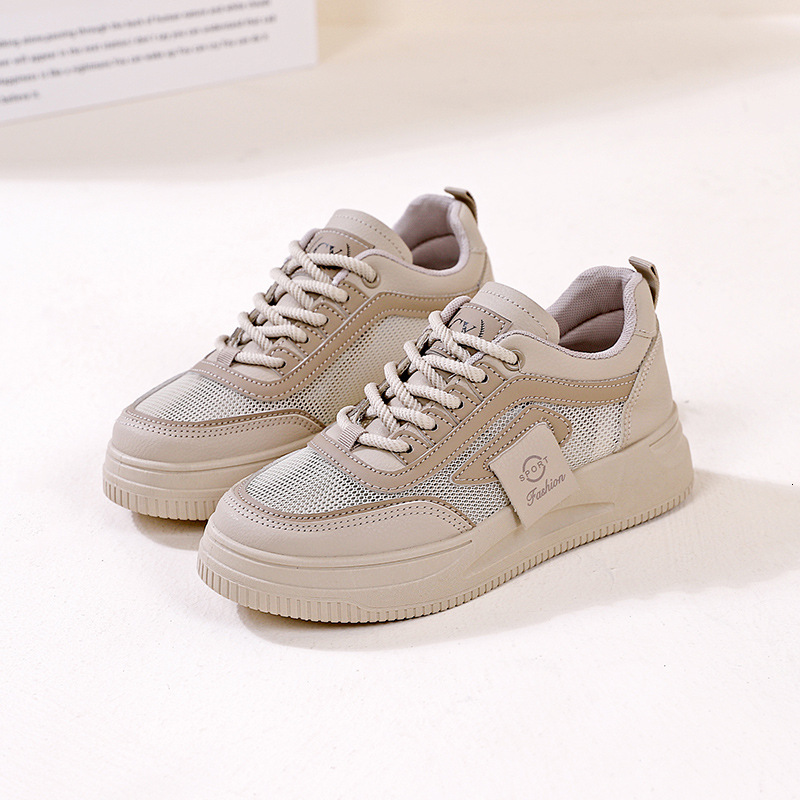 Ddmysports White Spring Summer New Collection Breathable Panel Single Versatile Sports Mesh Shoes For Women OUTDOOR