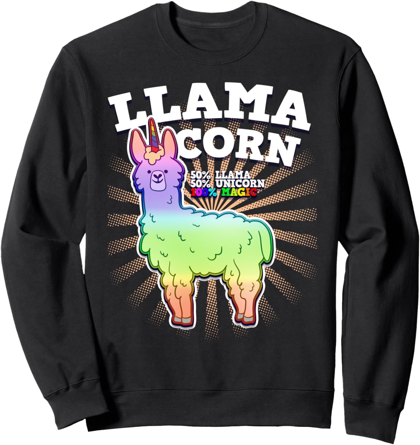 Long Sleeve Shirts for Men sweatshirt Llaorn 50% Llama 50% Unicorn 100% Magic Gift Sweatshirt T shirt Tee Streetwear Casual tops clothes
