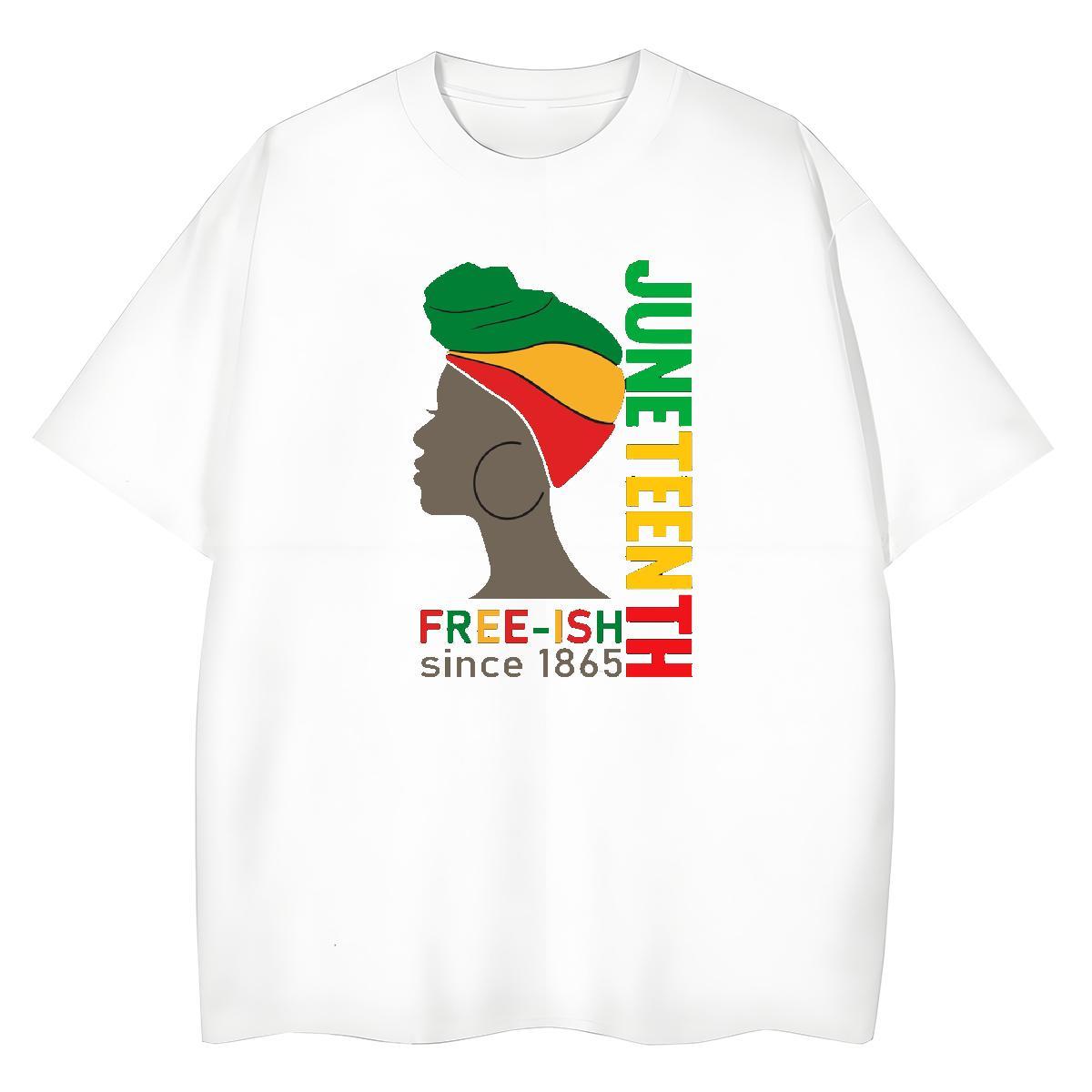Loose fit Lady T shirt 230g 100% Cotton letter Street Wear T-Shirts for Women Round Neck Short Sleeve Anime Oversized Tops Shirt