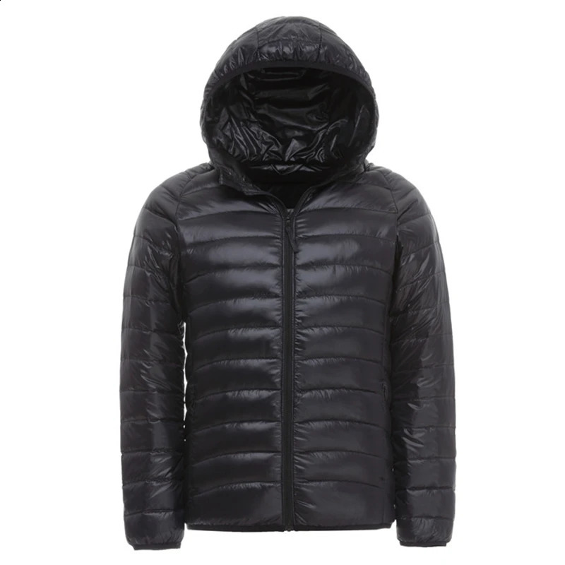 Winter mens Ultralight down jacket outdoor Soprt portable warm park windproof skiing climbing duck 240822