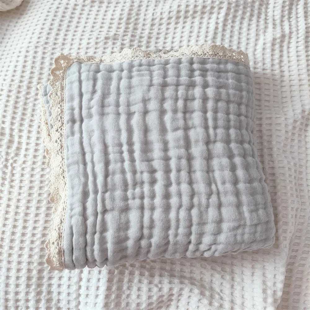 Baby Blanket Newborn 6 Layers Muslin Swaddle Wrap Soft Toddler Kids Bath Towel Infant Baby Crib Stroller Receiving BlanketsXJ240822