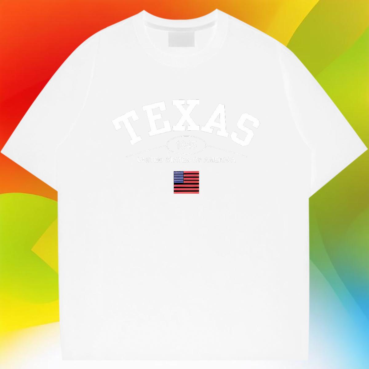 Soft T-Shirts for Men 230g Cotton letter Daily Outfit Cartoon Print Round Neck Short Sleeve Tshirts 2024 Designer Top Tees