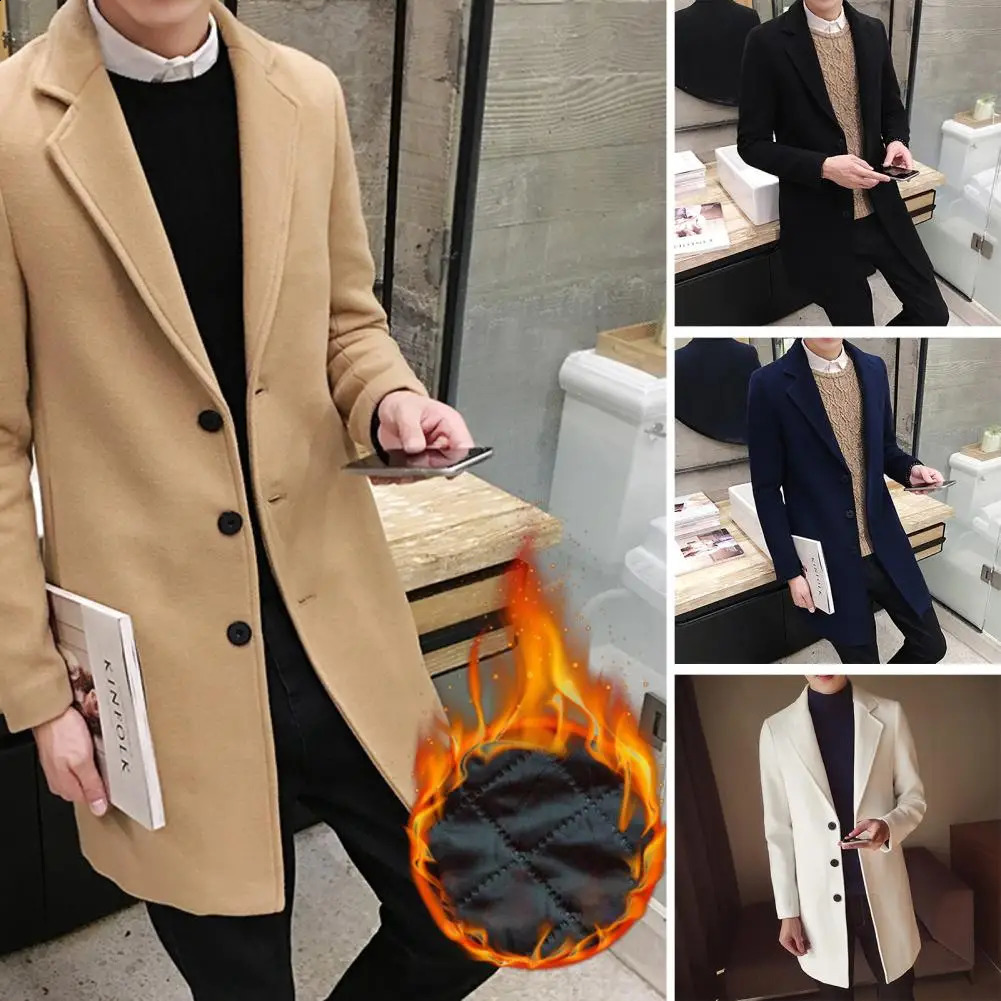 Trench Coats For Men Overcoats Wool Blends Business Trench Long Jackets Men Leisure Overcoat Male Fit Blends Coats Jackets 5XL 240822