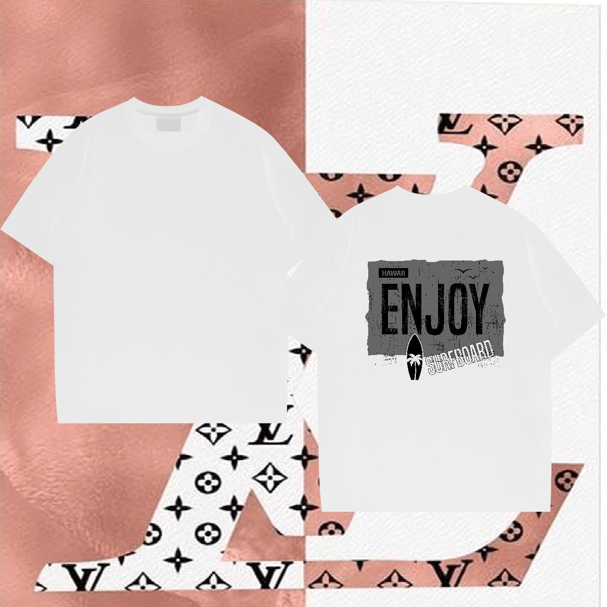 Wholesale Mens T Shirts 230g Cotton letter Anime Printing Street Customized Print O-Neck Short Sleeve Couples T Shirts 2024 Designer Tee Shirt