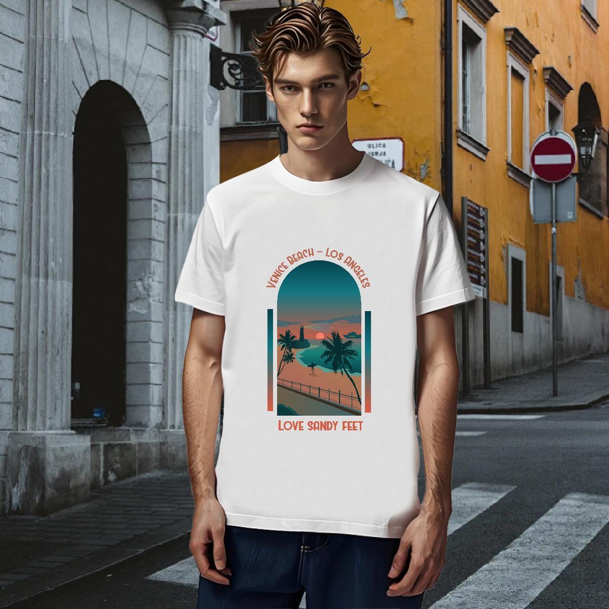 Soft T Shirts Men 230g Cotton sea Daily Wear Skull Short Sleeve O-Neck Men Tops Tees Casual New Tee Shirt