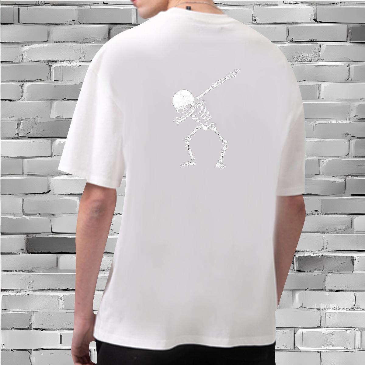 Designer Mens T Shirts 230g 100% Cotton skull Beach Asian Size Breathable Short Sleeve Tshirts New Arrival Tops Shirt