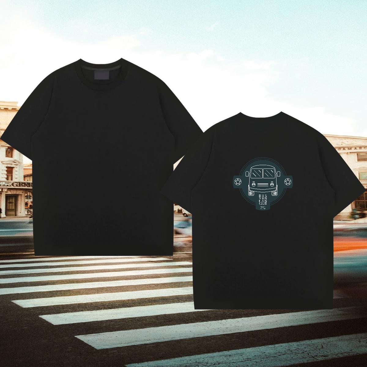 Loose Man T Shirts 230g 100% Cotton letter Beach DIY Logo Oversized Breathable Crew Neck Mens Tshirts DIY Customized Tees